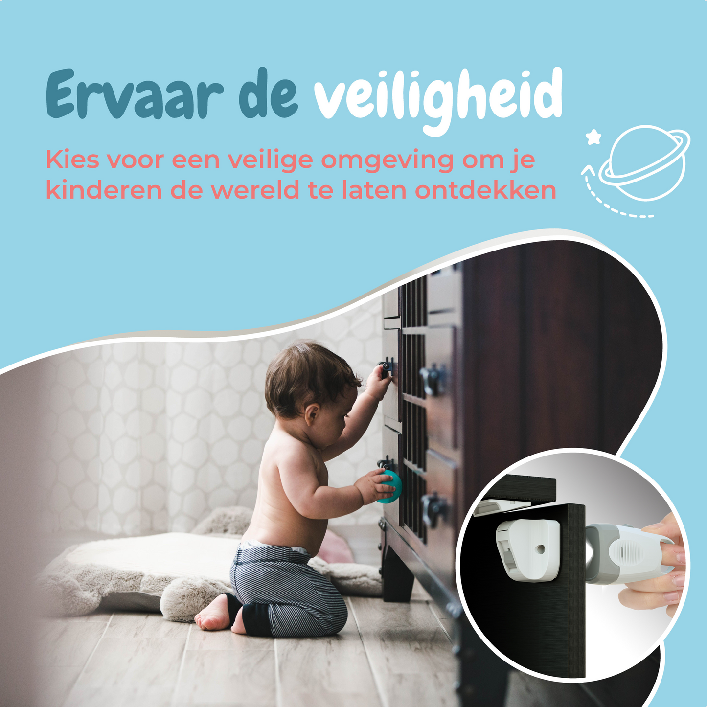 Kinderslot kastjes - Magneet - Onzichtbaar